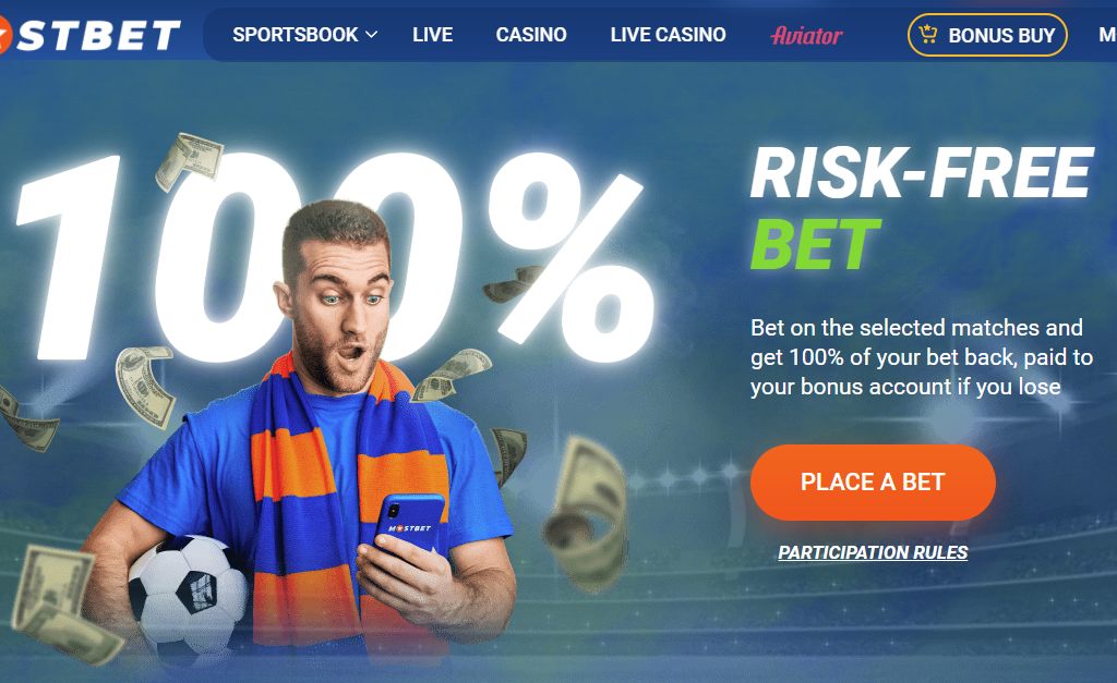 mostbet risk free bet